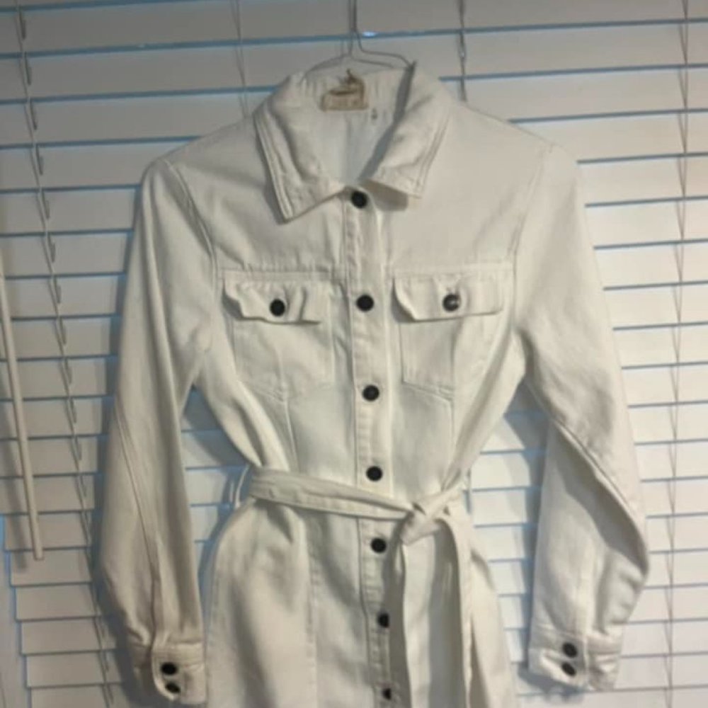 White Denim Dress - Style Rack LA